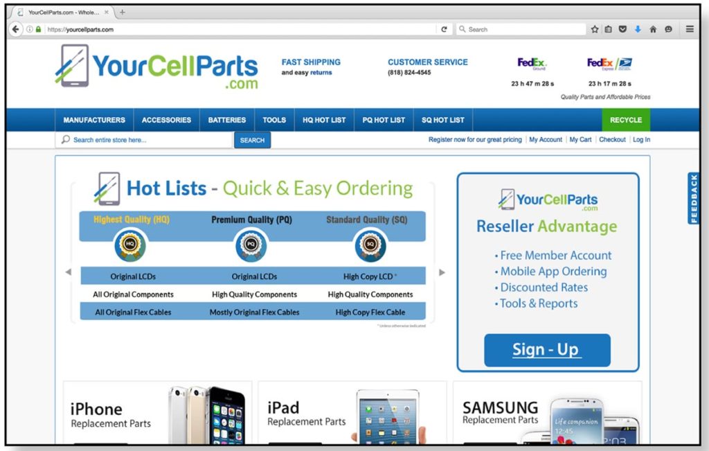 Modernizing The Wireless Parts Industry: YourCellParts.com Stepping up to the plate